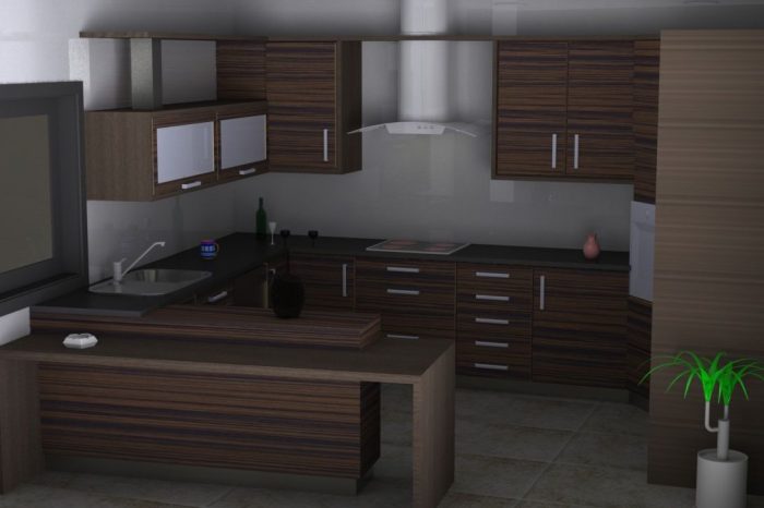 Projeto 3d de cozinha